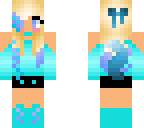 cute blue fox girl