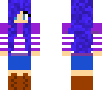 cute blue haired girl