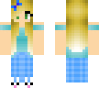 girl in blue pajamas