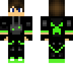 green cool guy with a inside skin