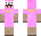 suprised gold chain pink sheep
