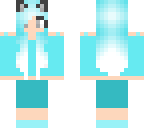 blue cat girl