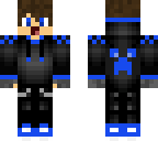 blue hair glove
