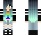 rainbow ombre girl