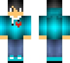 blue boy with determination