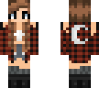 casual flannel skin