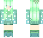 pastel green girl