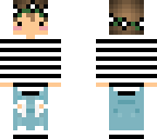 striped shirt boy kawaii flower crown