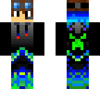 3d blue gamer