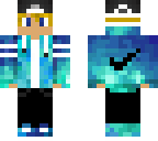 blue nike blonde boy