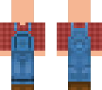 blue overalls skin base