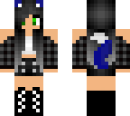cute blue wolf girl