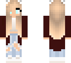 cute maroon cat girl