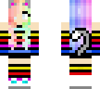 rainbow cat girl