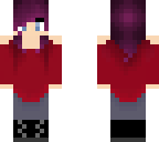 purple haired girl