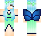 blue butterfly girl