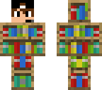 bookshelf and guy