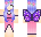 purple butterfly gril