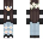black white jeans deer flower girl