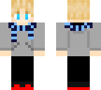 blonde boy with scarf and hoodie
