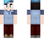 cool dude with dyed blue hair