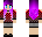 cool girl with purple hair