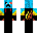 creeper on fire