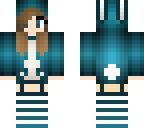 cyan bunny girl