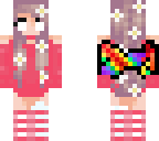 fairy pink herobrine girl