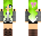 green haired girl