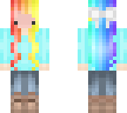 rainbow chibi girl