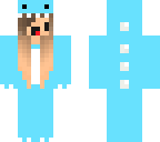 blue derpy dino girl