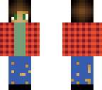 flannel boy with torn jeans