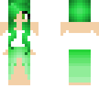 green haired girl