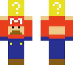 mario has a block