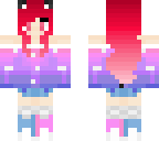pinkredpurple ombre cat girl