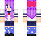 purple hair schoolgirl