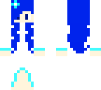 blue and white princess