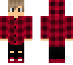 boy with checkered hoodie