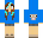 chibi blue sheep girl 2