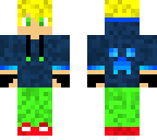 finished green blue guy