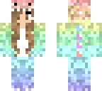 glitched dino girl