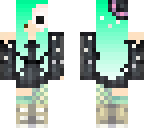 masked girl seafoam ombre