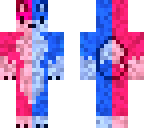 pink and blue wolf