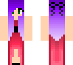 purplepink ombre princess girl