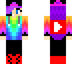 rainbow youtuber girl