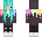 chibi blue girl