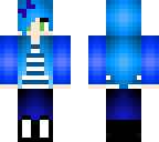 cute blue hair girl