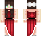 girl in red dress