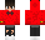 red hoodie